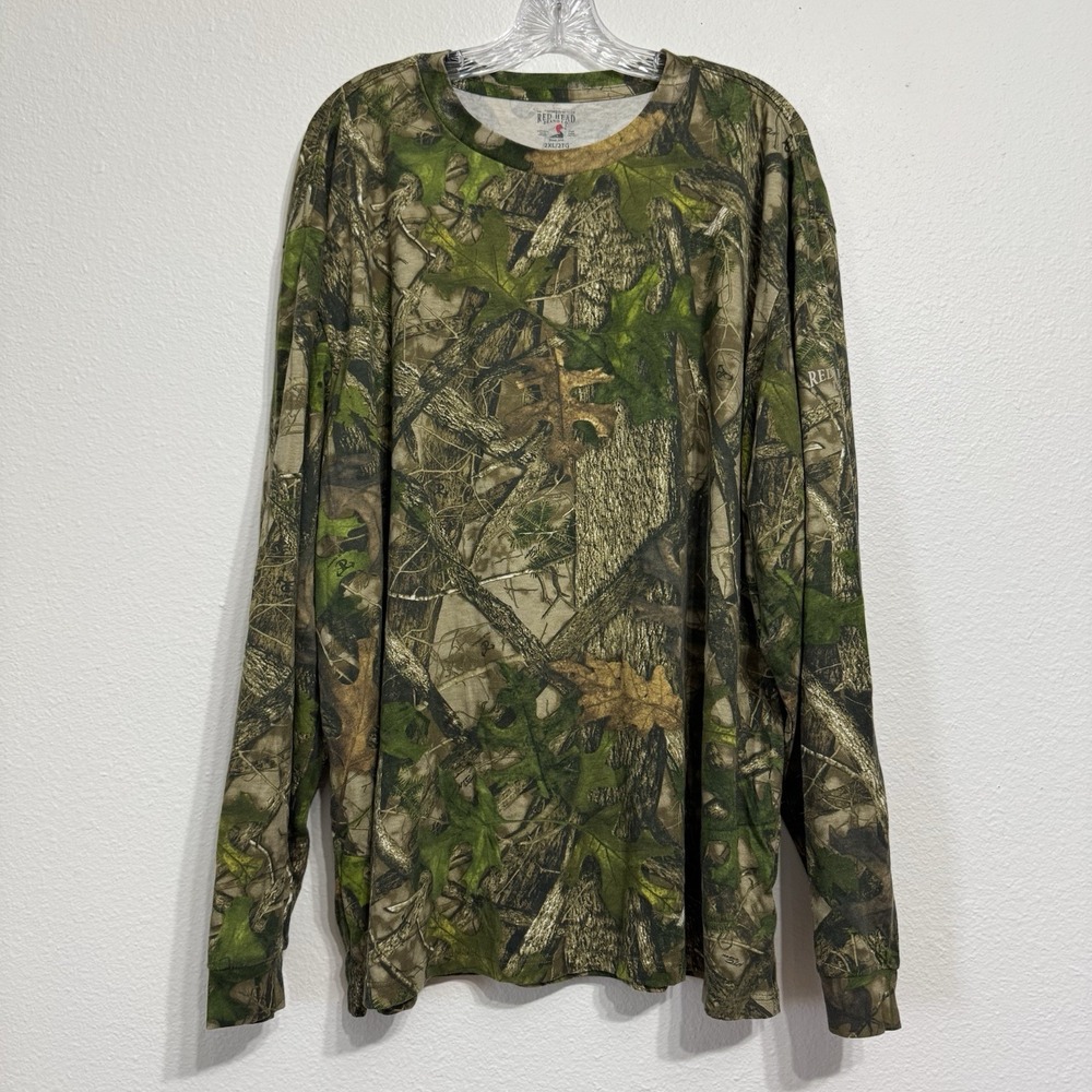 Red Head Brand Camo Long Sleeve T Shirt Mens Size 2XL Realtree True‎ Timber